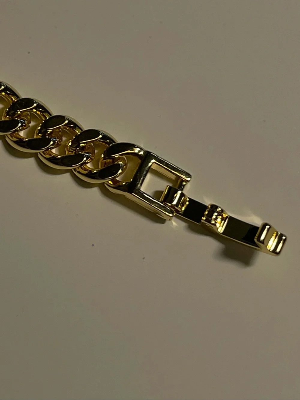Gold-Tone Cuban Link ID Bracelet WOMEN